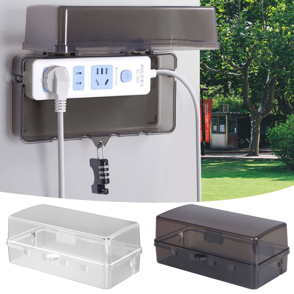 Outdoor Power Extension Cord - Outdoor Electrical Boxes Waterproof Cable Management