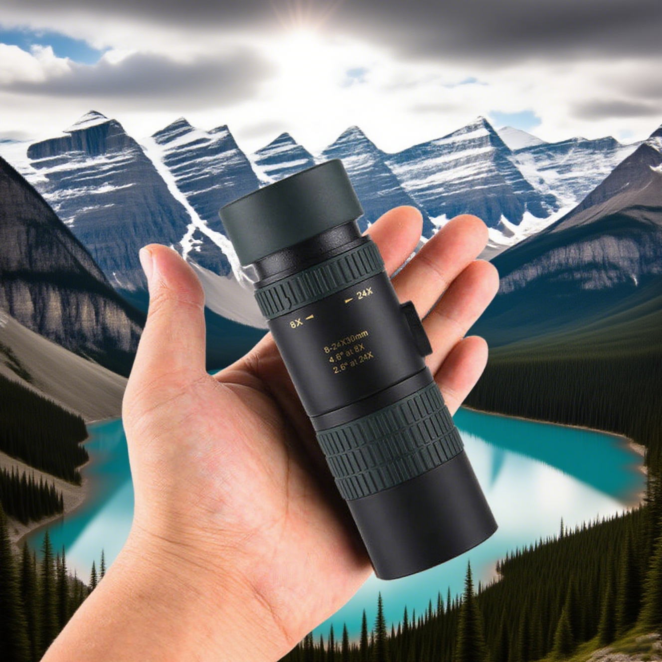 Outdoor Powersports - Powerful 8-24X30 Monoculars HD Zoom Professional