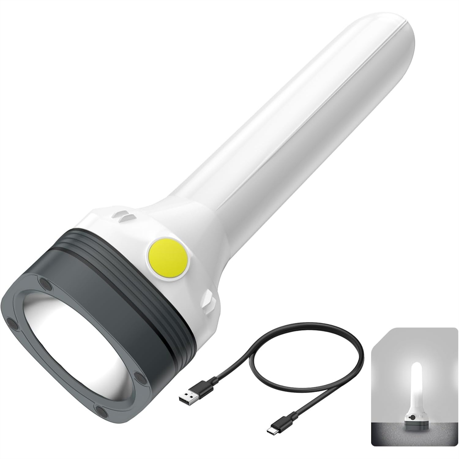 Outdoor Power Products - 2-in-1 Rechargeable LED Flashlight And Camping