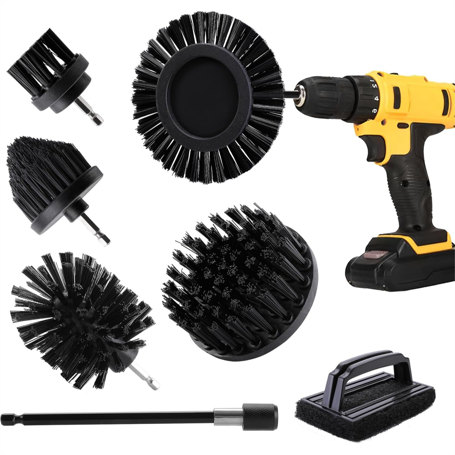 Outdoor Power Products - Drill Powered BBQ Grill Cleaning Brush