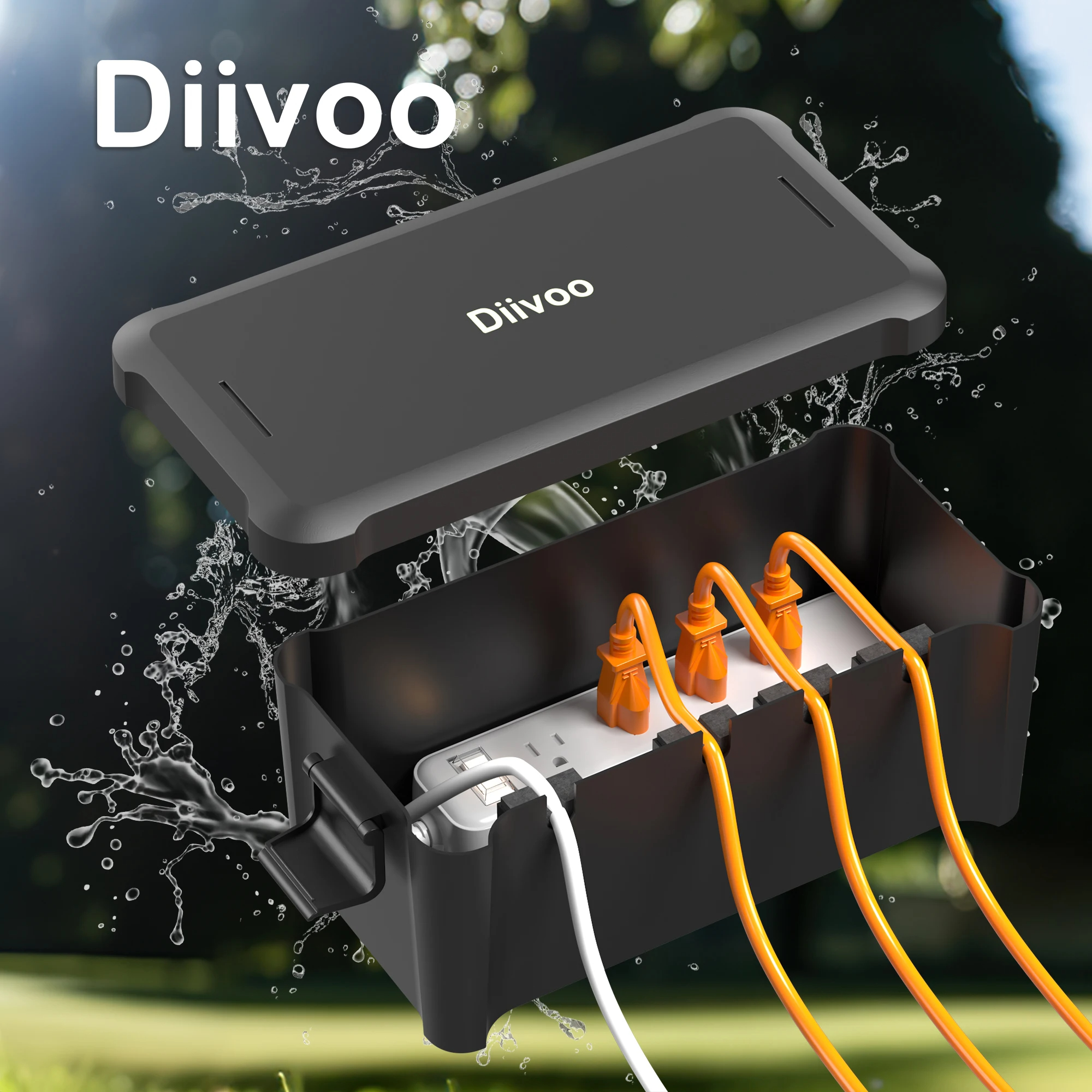 Outdoor Power Outlet Box - Diivoo Outdoor Waterproof Electrical Box Outside