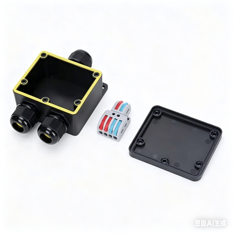 Outdoor Power Outlet Box - Junction Box Waterproof IP68 2 Way