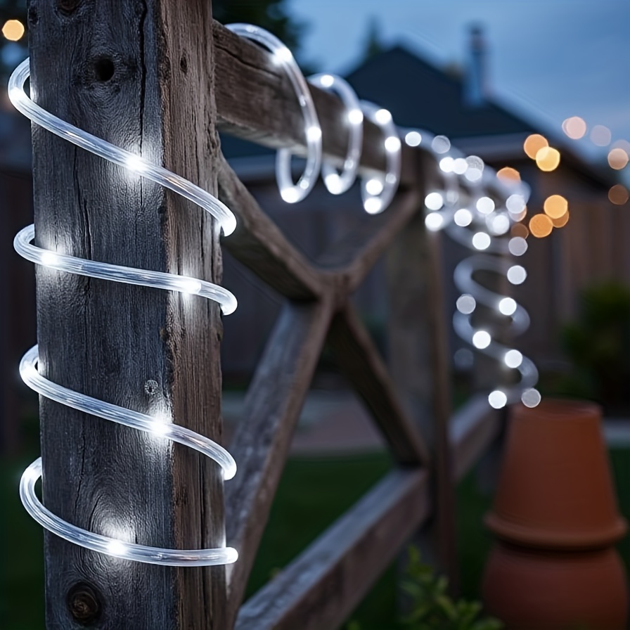 Outdoor Power Vac - 100ft Outdoor LED Rope Lights Waterproof,