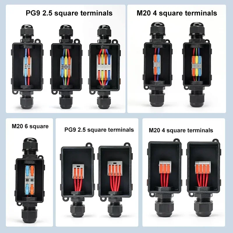 Outdoor Power Junction - M20 PG9 2-Way with terminal 2