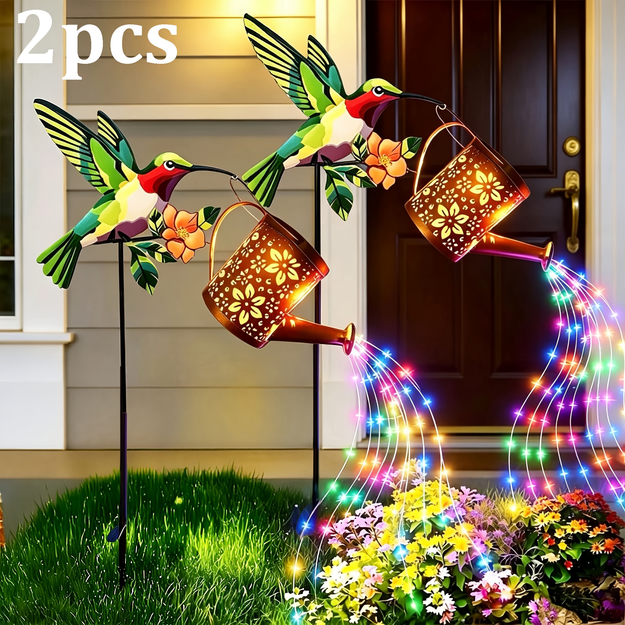 Outdoor Power Vac - 2pcs Hummingbird Solar Garden Lights Outdoor
