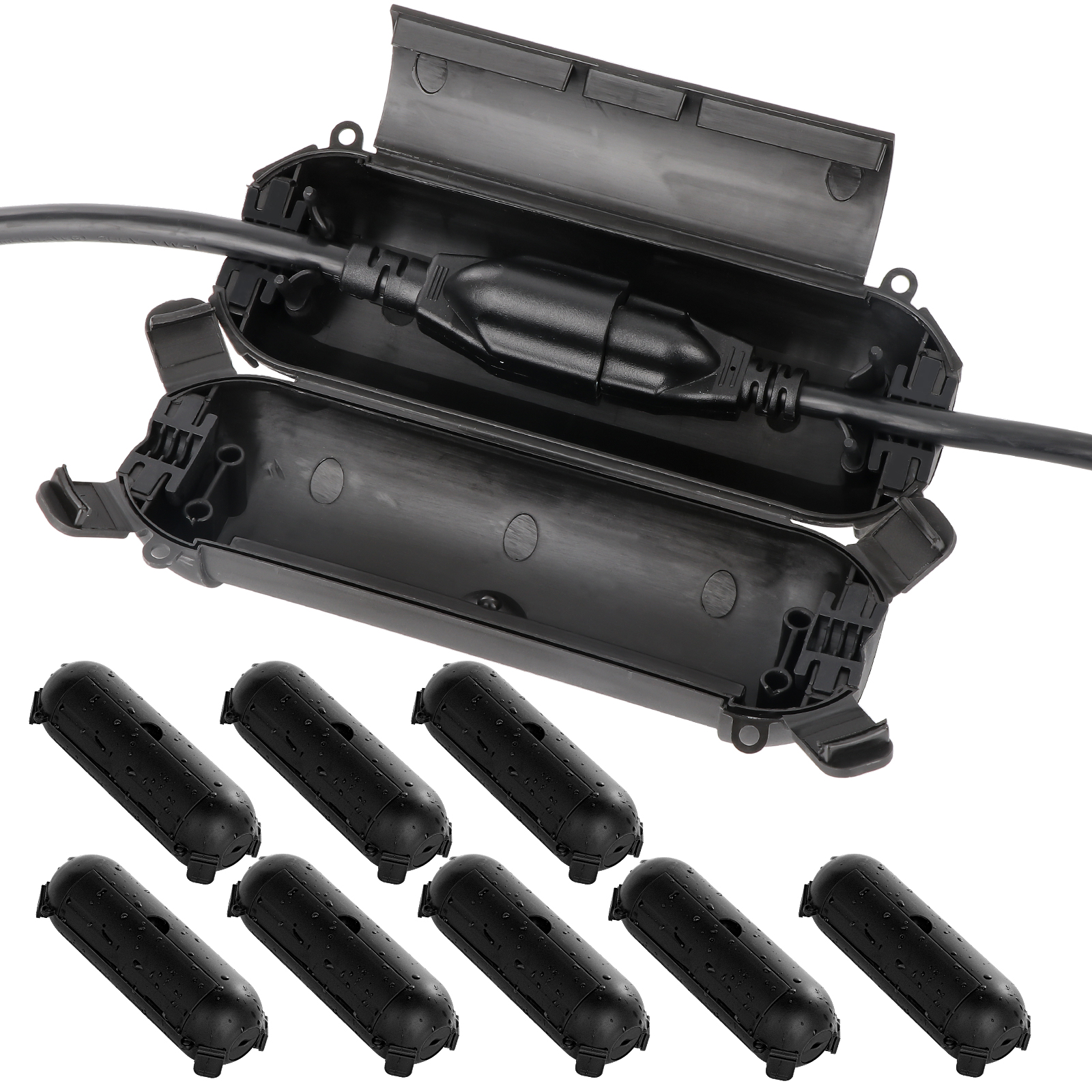 Outdoor Power Extension Cord - Flemoon 9PCS Outdoor Extension Cord Safety