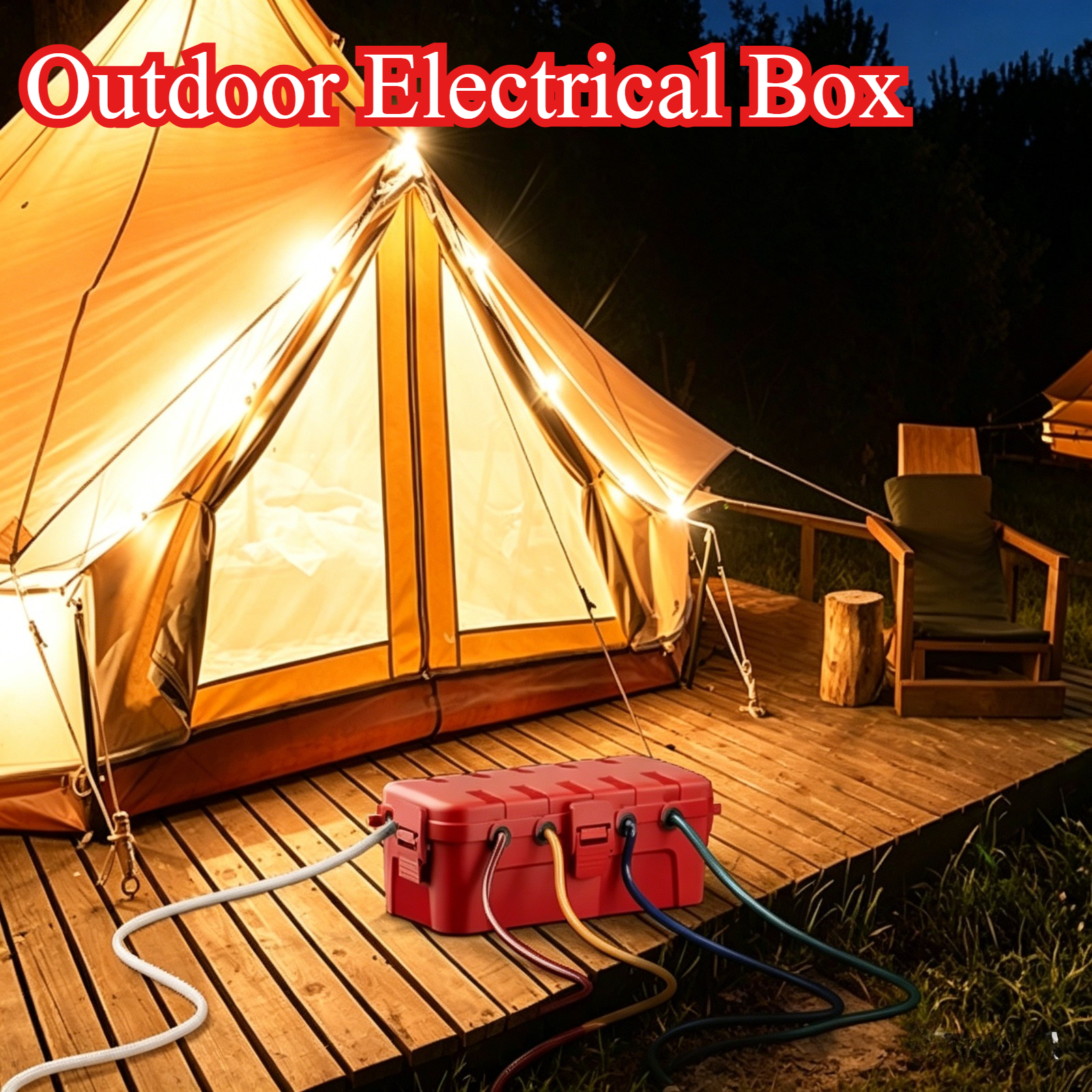 Outdoor Power Outlet Extension - Outdoor Electrical Box Waterproof Connection Box