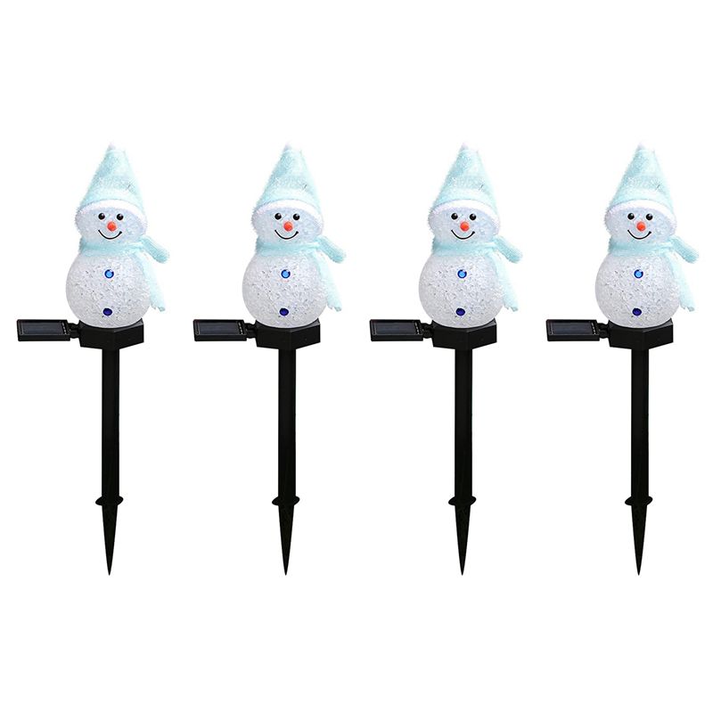 N84R 4X Snowman Solar Lights C - مراجعة Outdoor Power For Xmas Lights وسعره