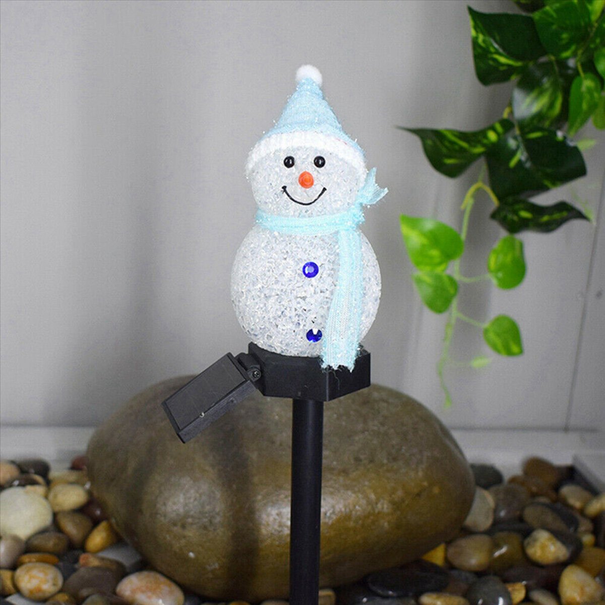 N84R 4X Snowman Solar Lights C - مراجعة Outdoor Power For Xmas Lights وسعره