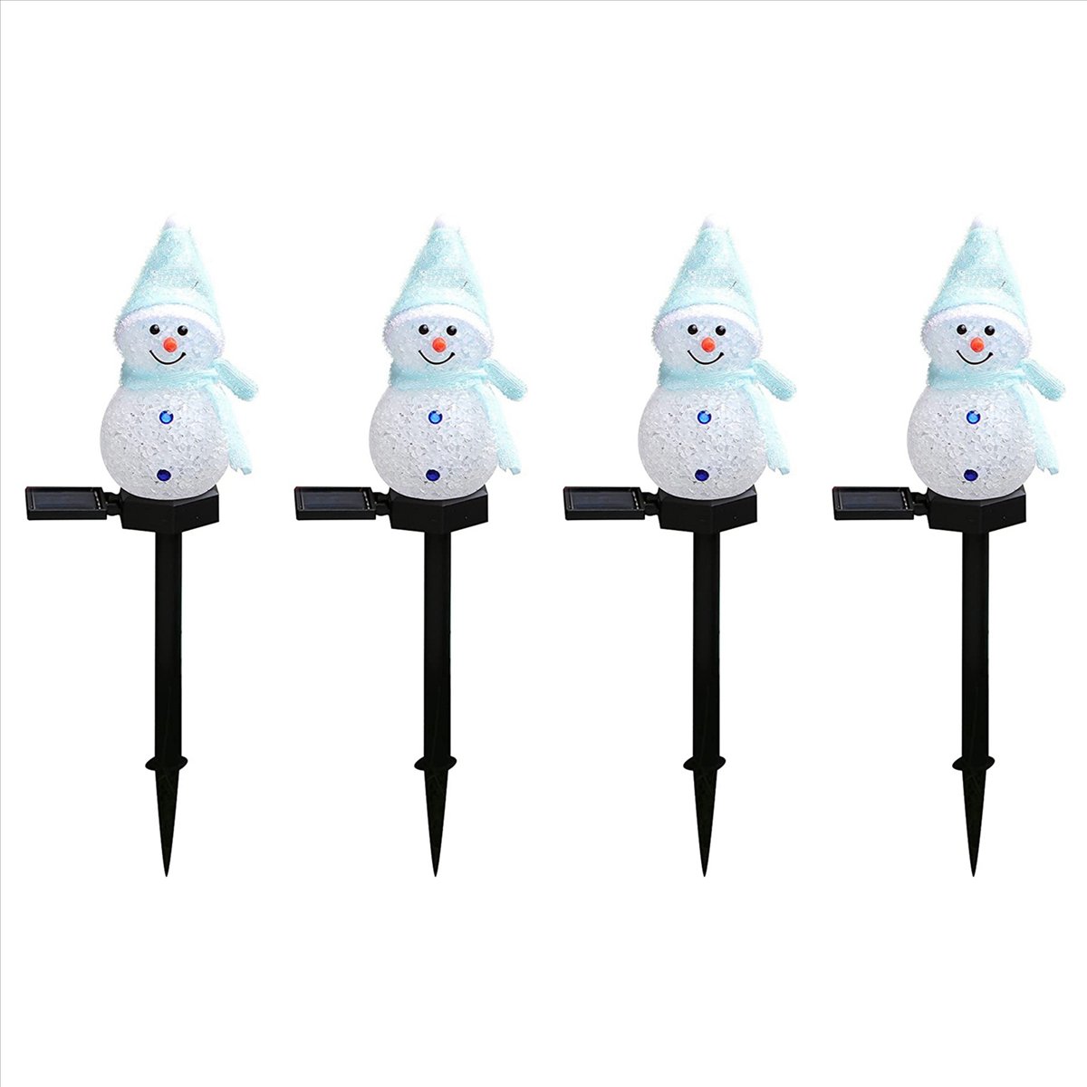 N84R 4X Snowman Solar Lights C - مراجعة Outdoor Power For Xmas Lights وسعره