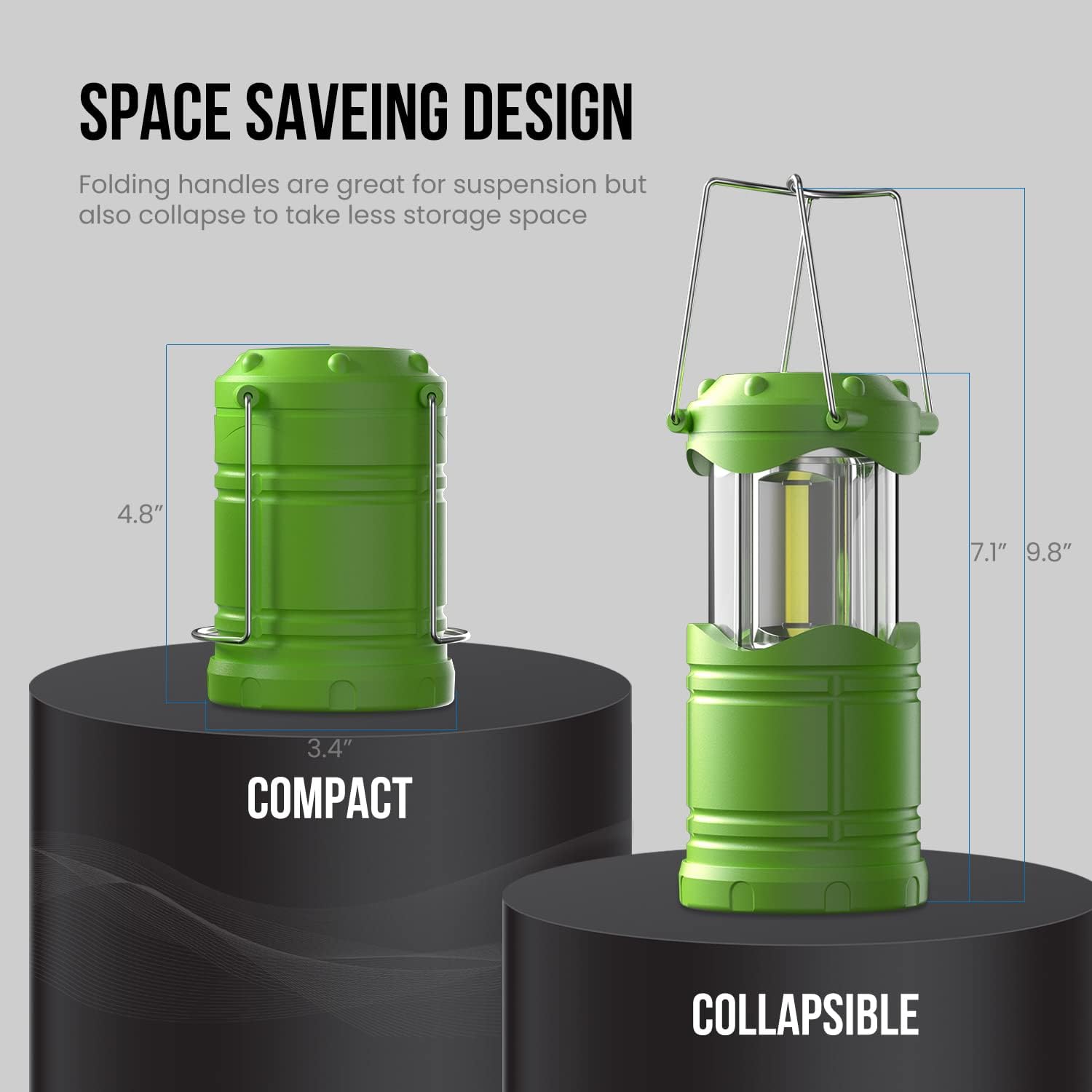 4-Pack LED Camping Lantern, Po - مراجعة Outdoor Power Products وسعره