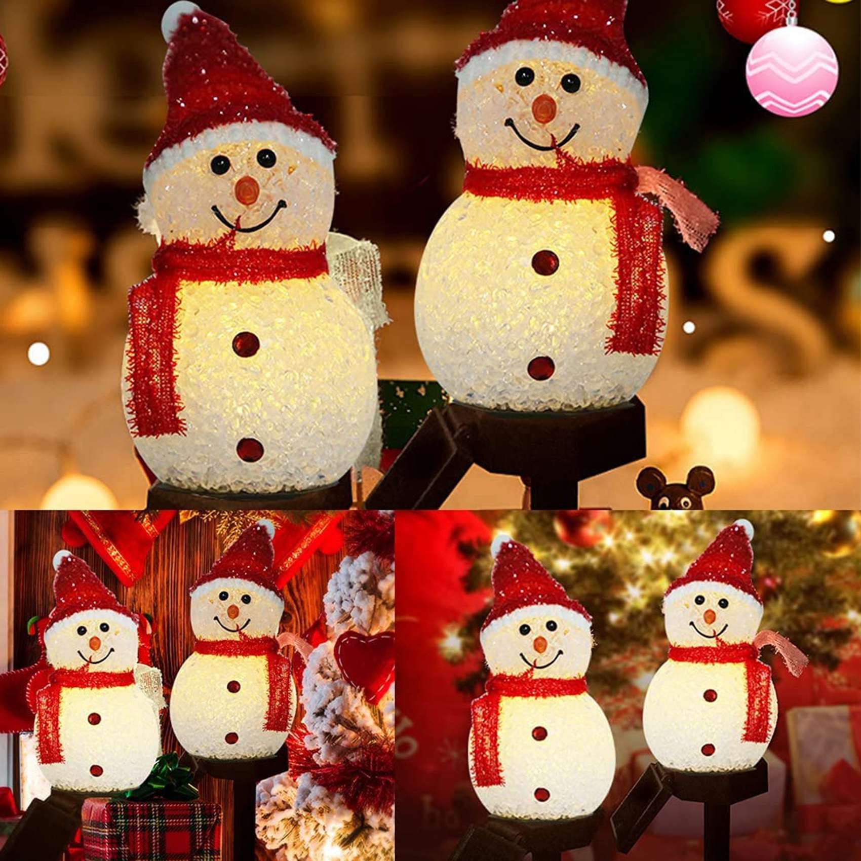 PZHI-Snowman Solar Lights Chri - مراجعة Outdoor Power For Xmas Lights وسعره