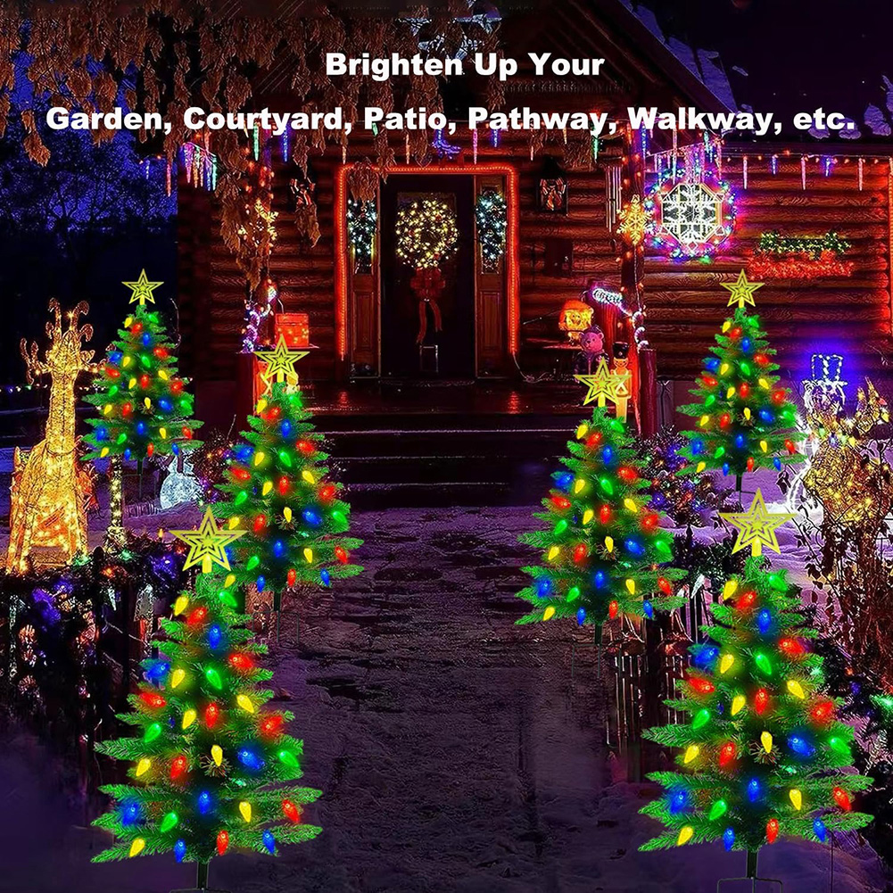 Xmas Tree Garden Decorative Le - مراجعة Outdoor Power For Xmas Lights وسعره