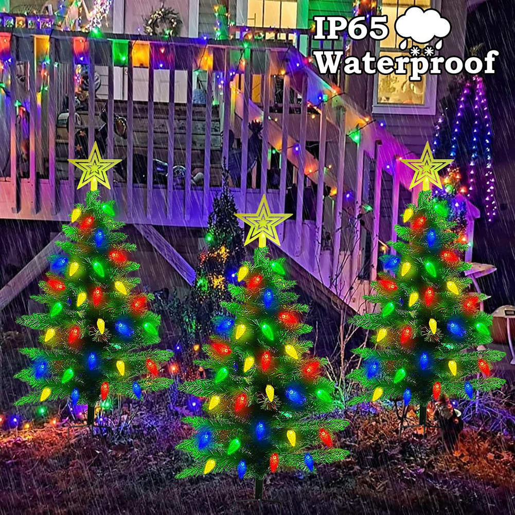 Xmas Tree Garden Decorative Le - مراجعة Outdoor Power For Xmas Lights وسعره