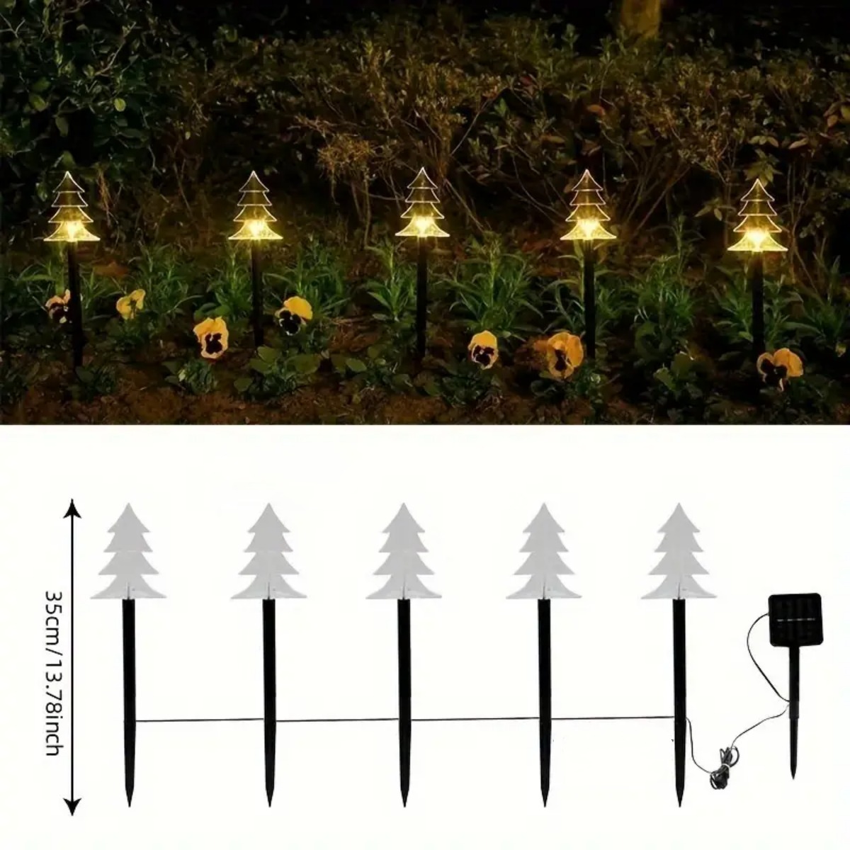5Pcs Christmas Pathway Lights  - مراجعة Outdoor Power For Xmas Lights وسعره