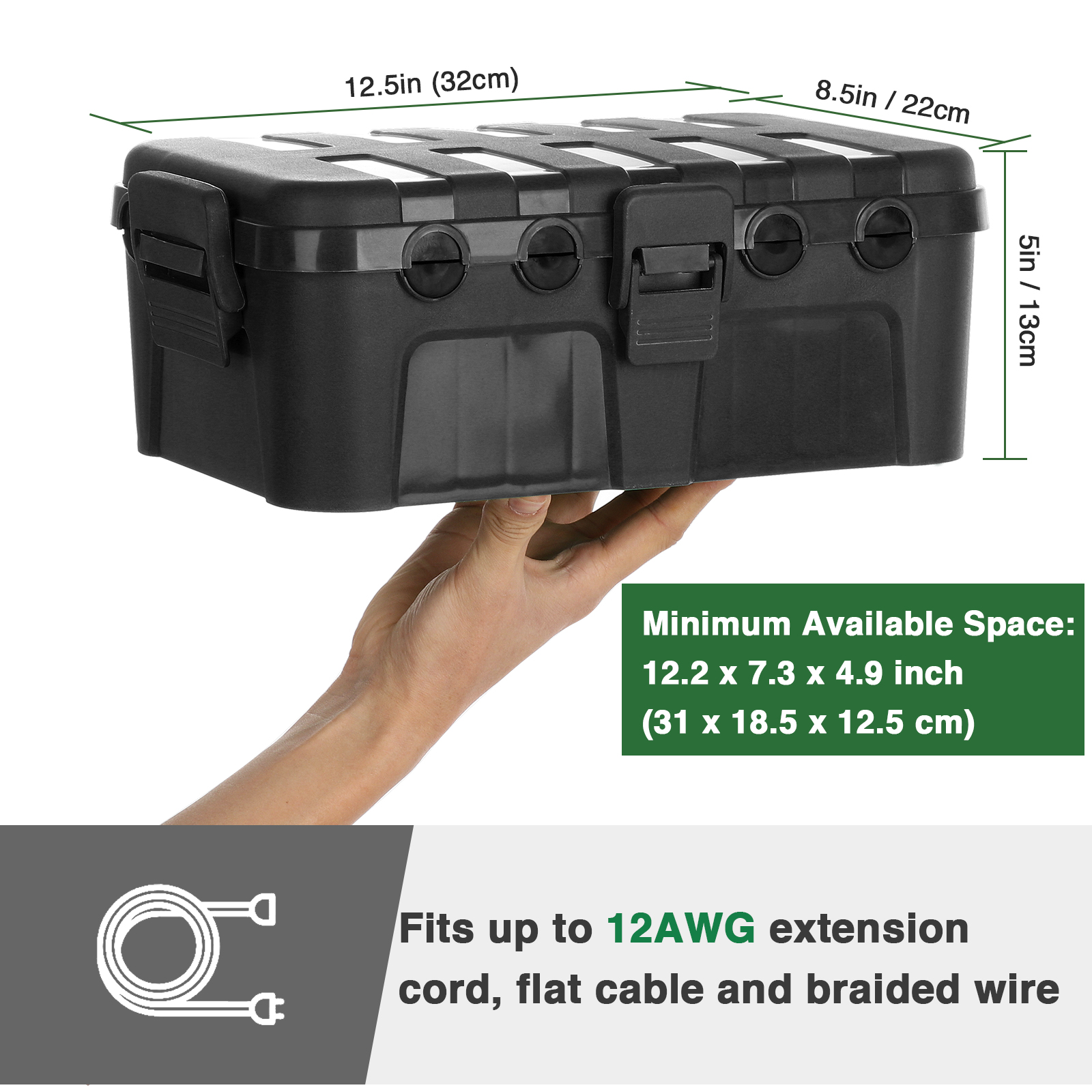 Restmo Large Outdoor Electrica - مراجعة Outdoor Power Extension Cord وسعره