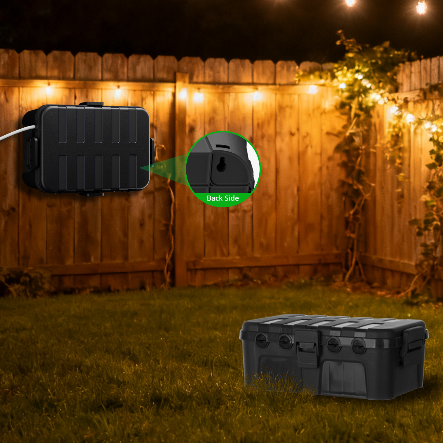 Weatherproof Connection Box Ou - مراجعة Outdoor Power Outlet Extension وسعره