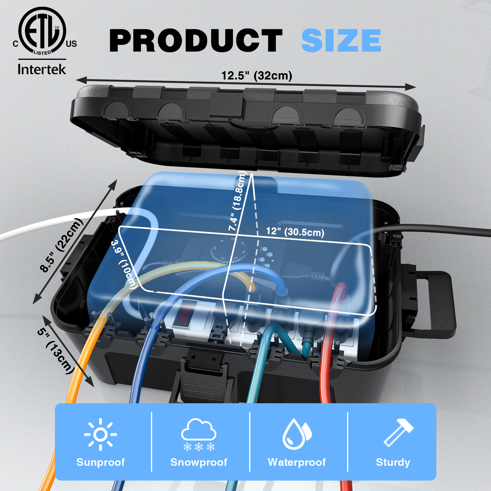 Weatherproof Connection Box Ou - مراجعة Outdoor Power Outlet Extension وسعره