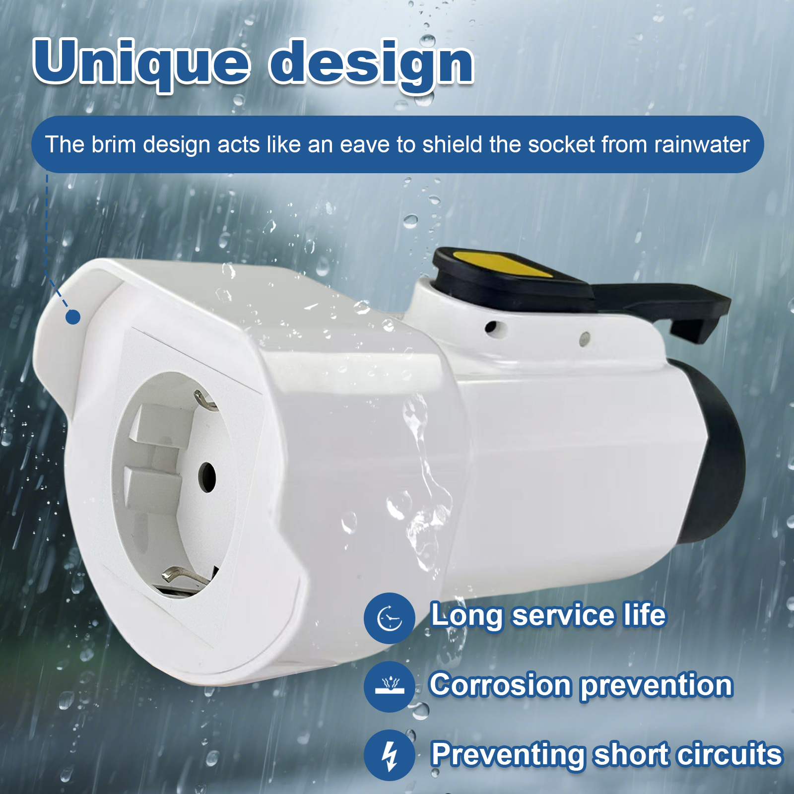 EVqiaoyi Type1 V2L Discharger  - مراجعة Outdoor Power Outlet Extension وسعره
