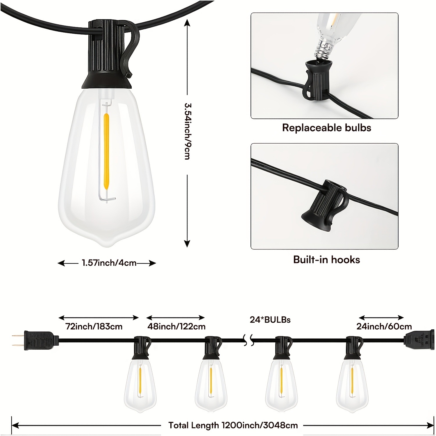 ST38 High-Voltage String Light - مراجعة Outdoor Power Vac وسعره