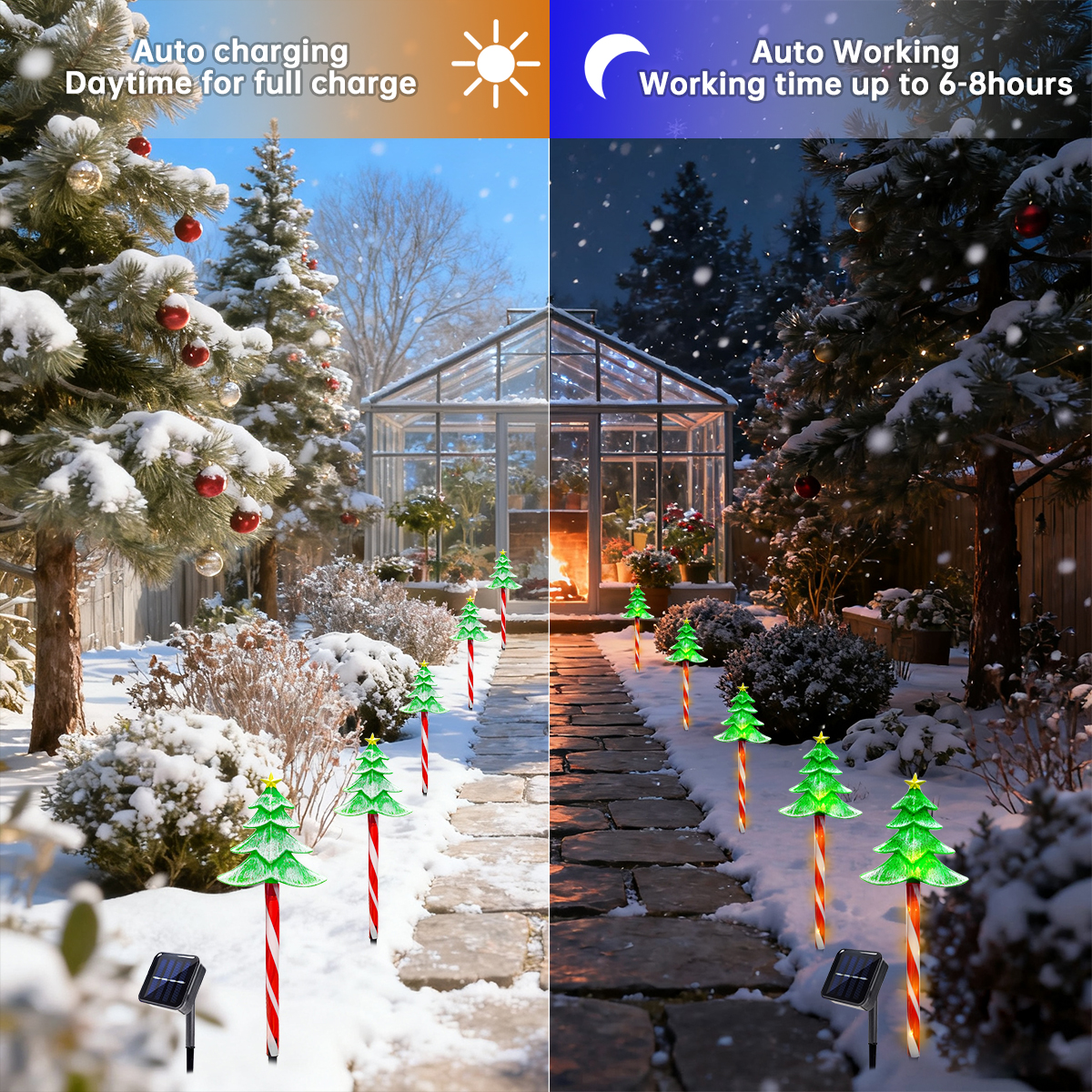 Pop 5pcs/set LED Xmas Tree Dec - مراجعة Outdoor Power For Xmas Lights وسعره