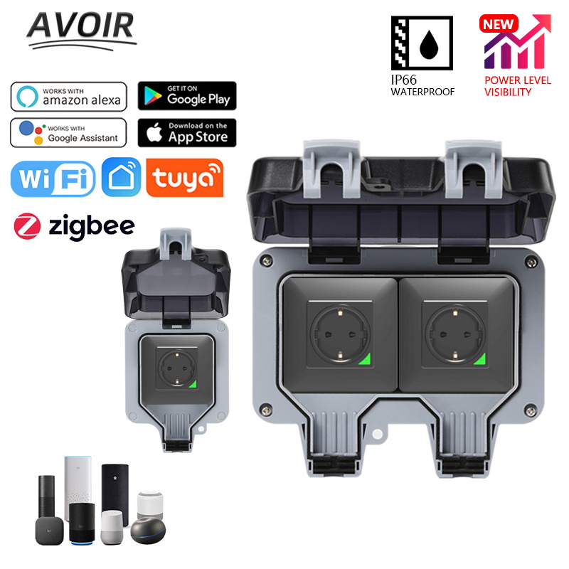 Avoir Tuya Zigbee Electrical O - مراجعة Outdoor Zigbee Power Plug وسعره