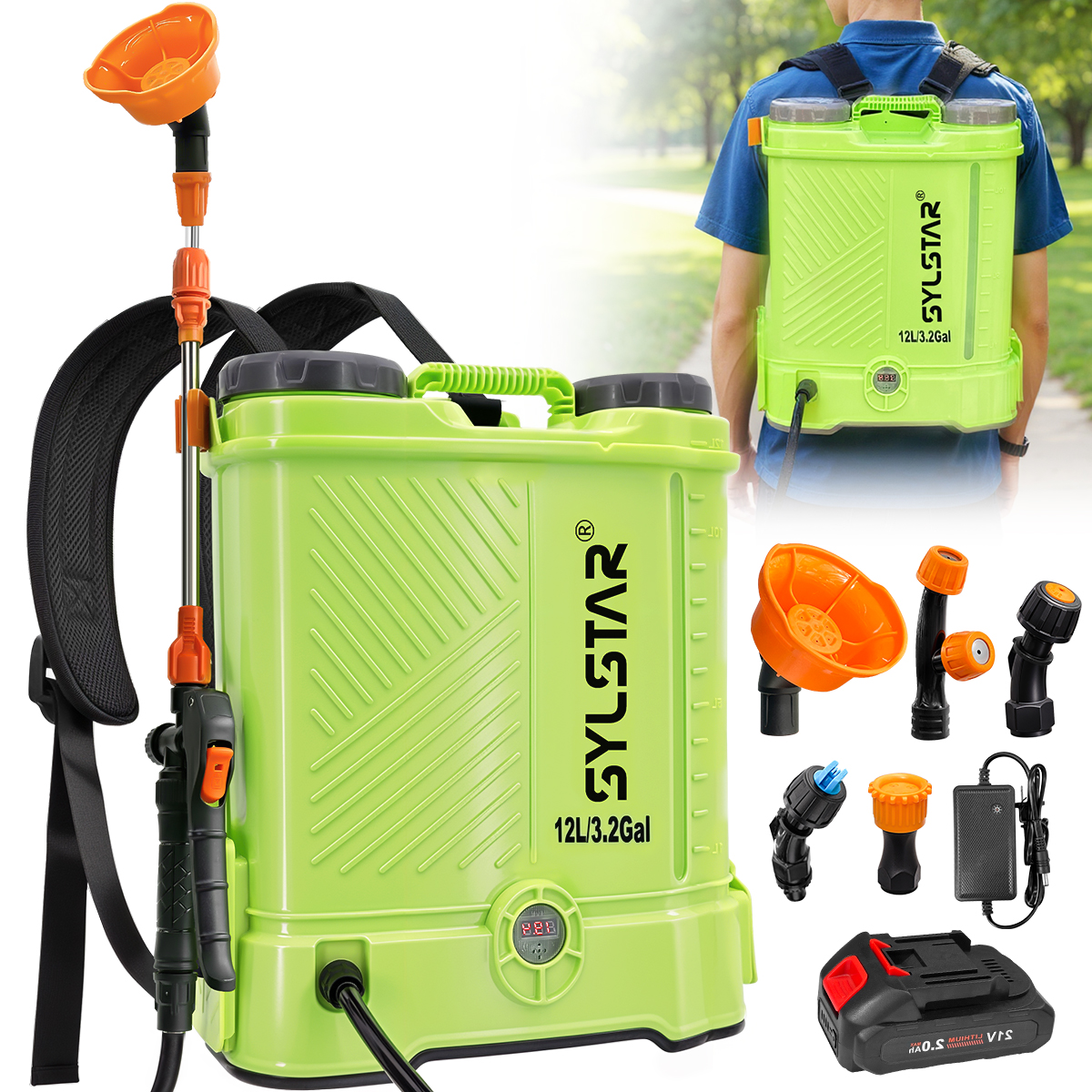 3.2 Gallon Backpack Battery Po - مراجعة Electric Sprayer Backpack وسعره