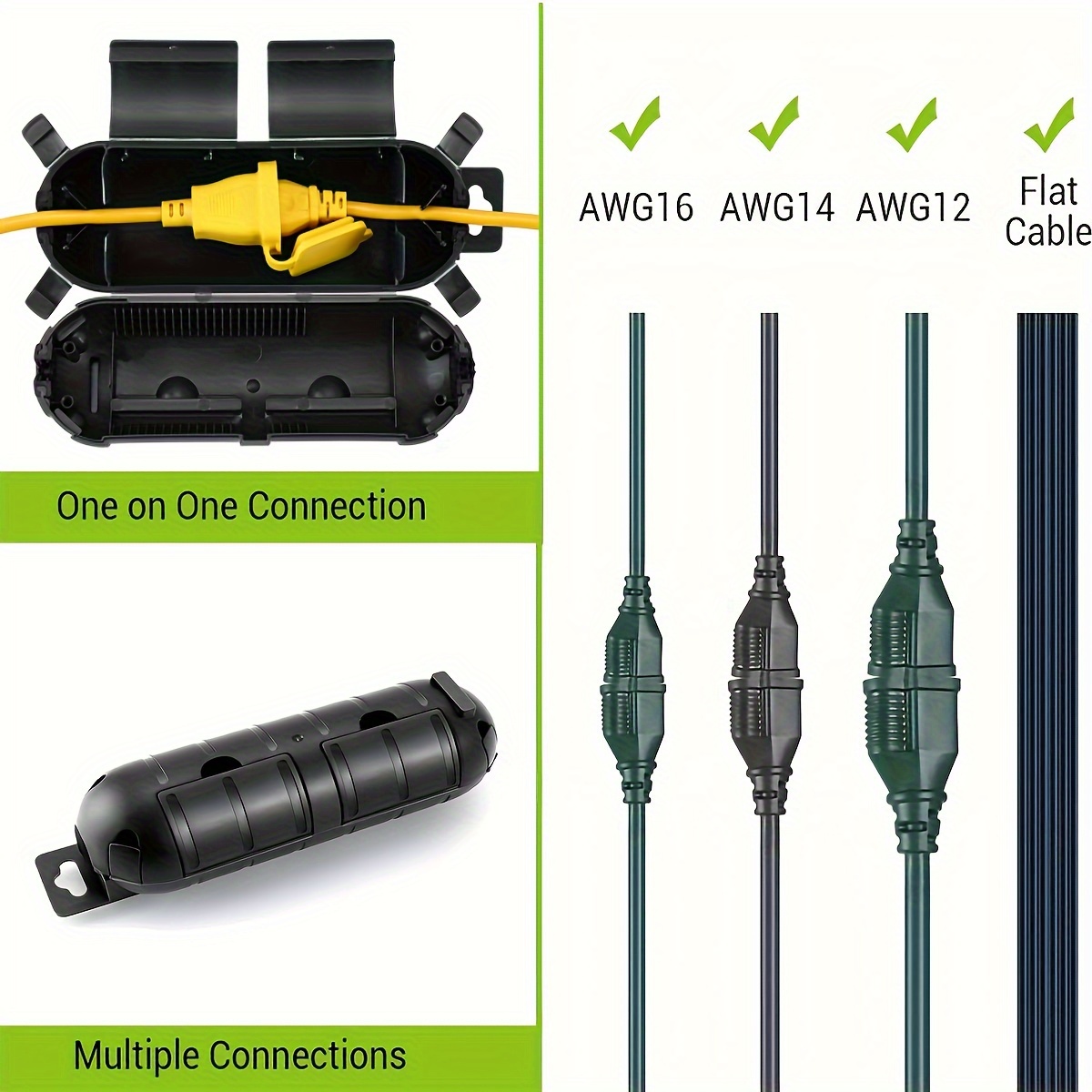Extension Cord Plug Connection - مراجعة Outdoor Power Outlet Box وسعره