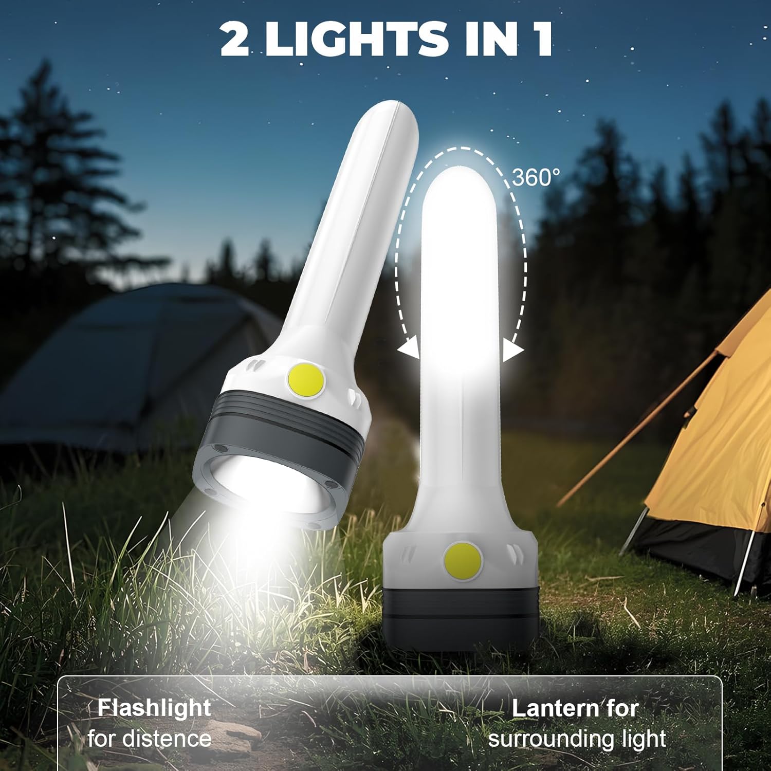2-in-1 Rechargeable LED Flashl - مراجعة Outdoor Power Products وسعره