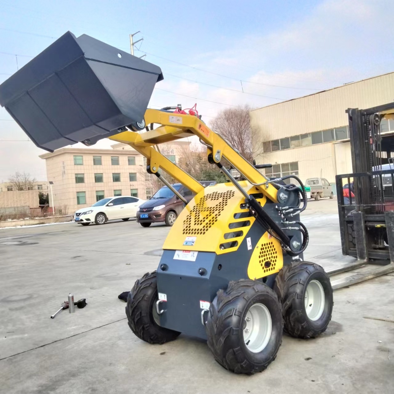 Mini Skid Steer Loaders Attach - مراجعة Stump Grinder Attachment وسعره