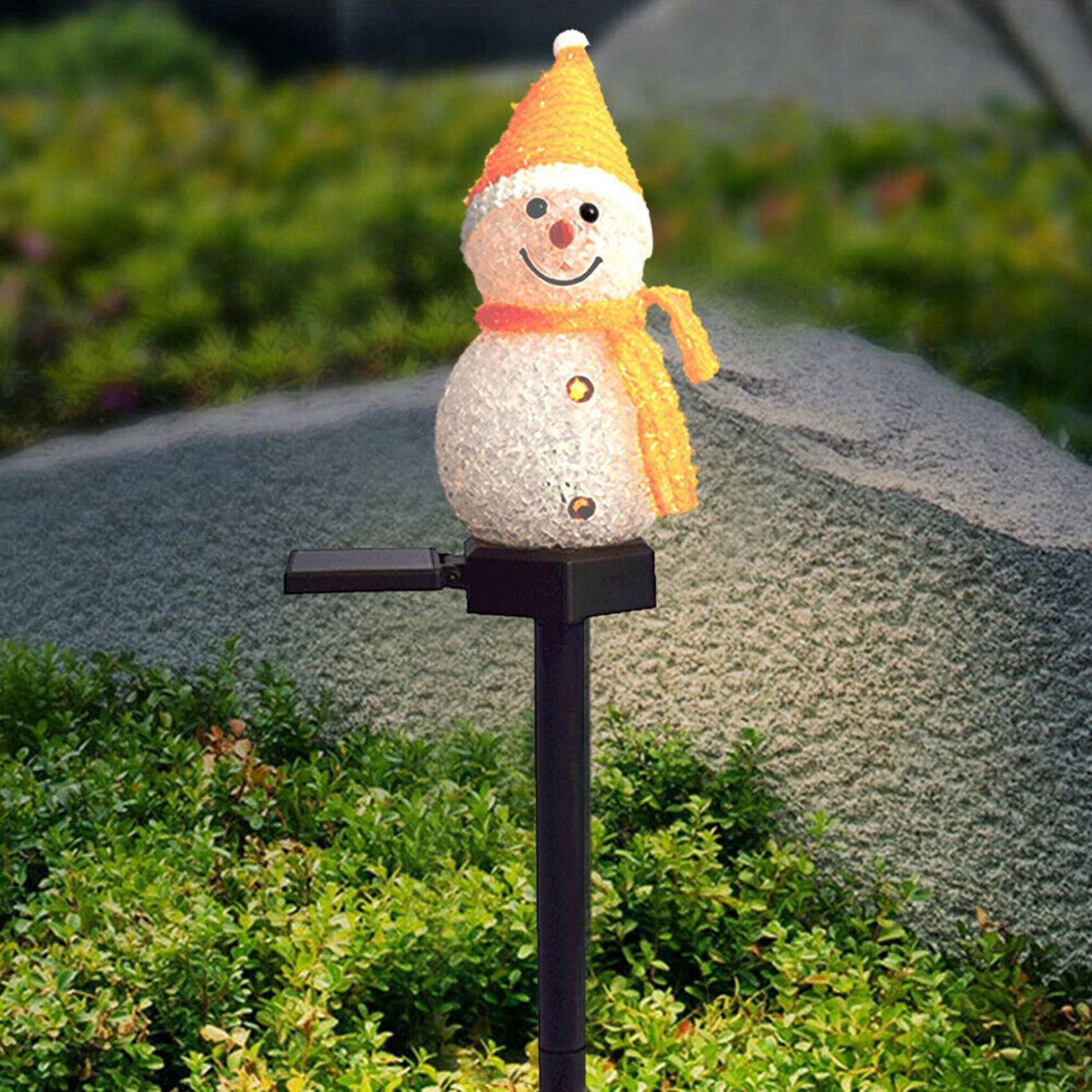 ABAH-Snowman Solar Lights Chri - مراجعة Outdoor Power For Xmas Lights وسعره