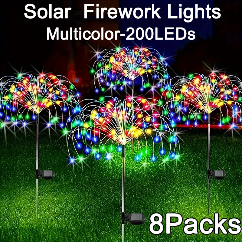 8-Mode Solar Firework Lights w - مراجعة Outdoor Power Vac وسعره