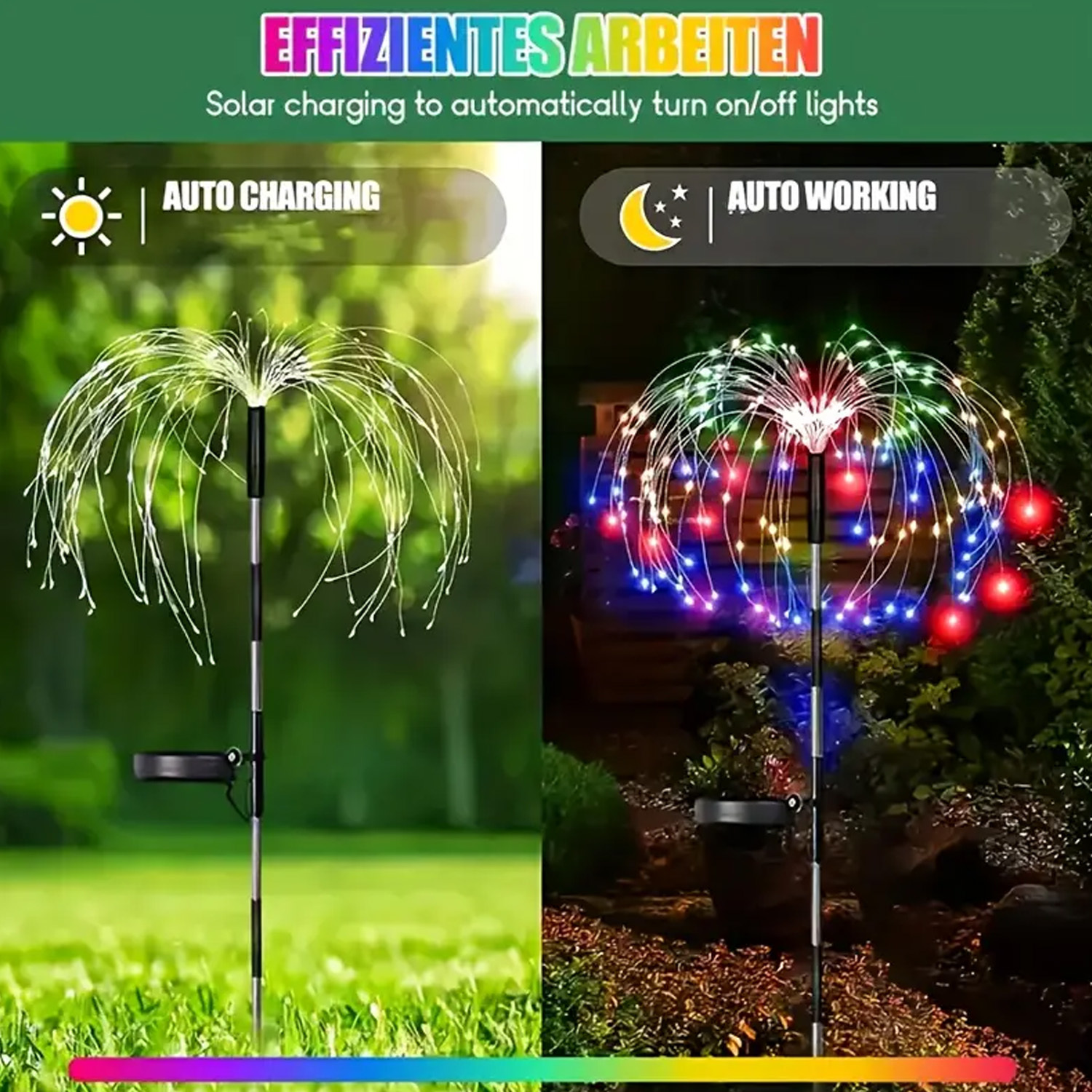 8-Mode Solar Firework Lights w - مراجعة Outdoor Power Vac وسعره
