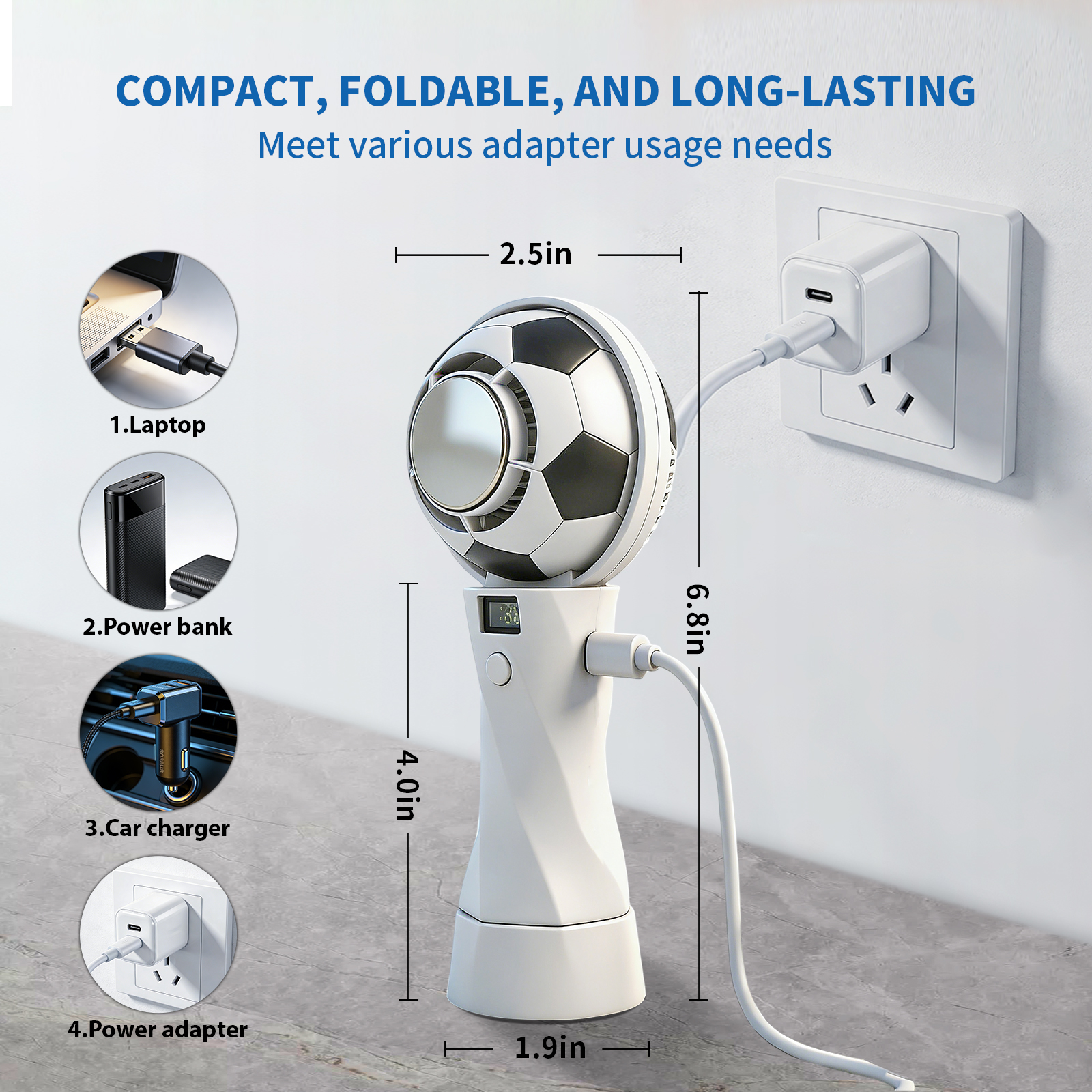 USB Powered Compact Cooling Fa - مراجعة Outdoor Powersports وسعره