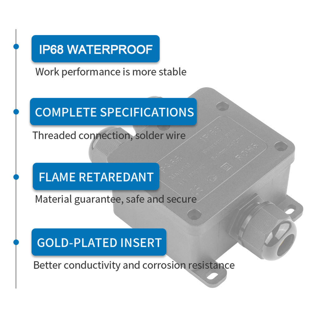 IP68 Outdoor Waterproof Juncti - مراجعة Outdoor Power Junction وسعره