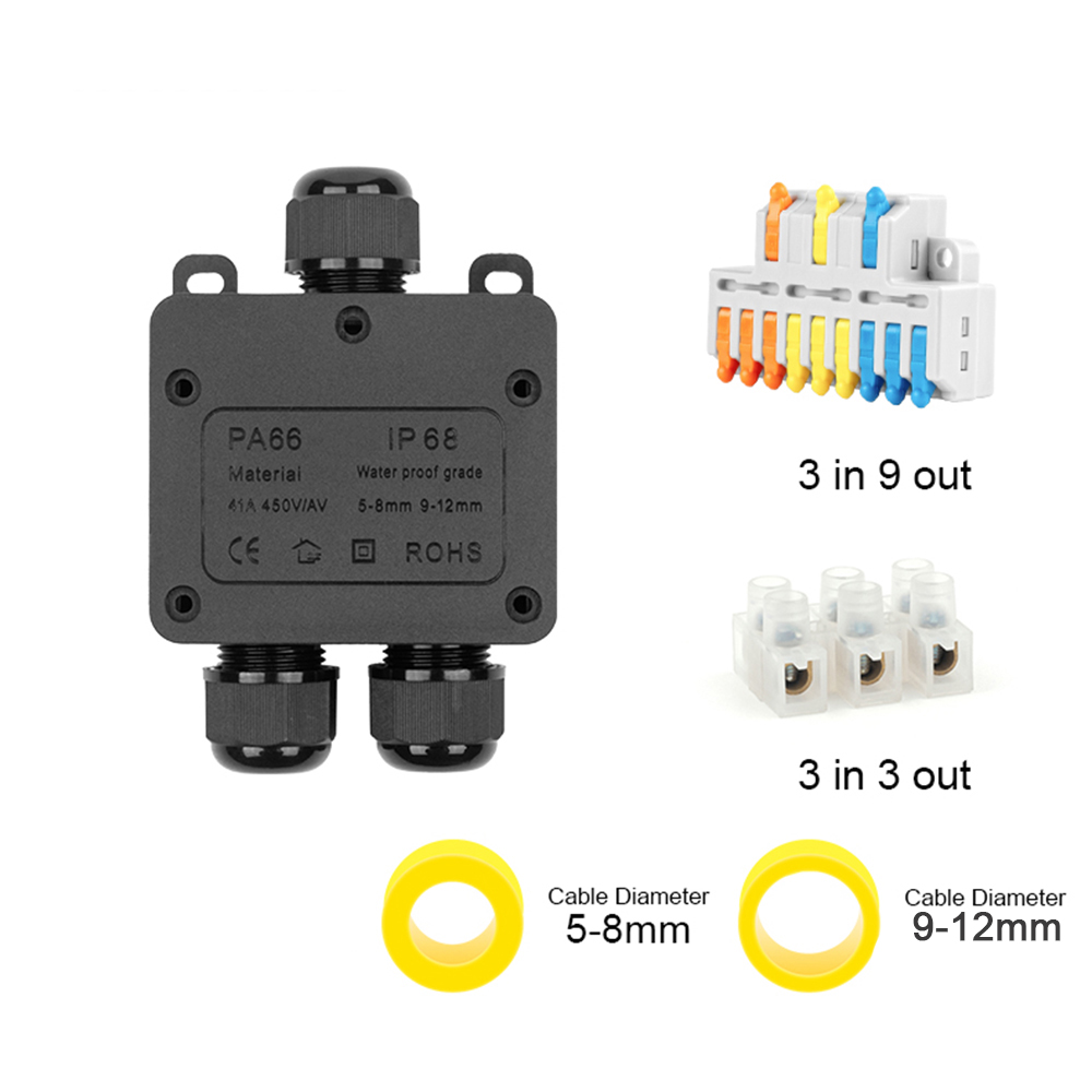 IP68 Outdoor Waterproof Juncti - مراجعة Outdoor Power Junction وسعره