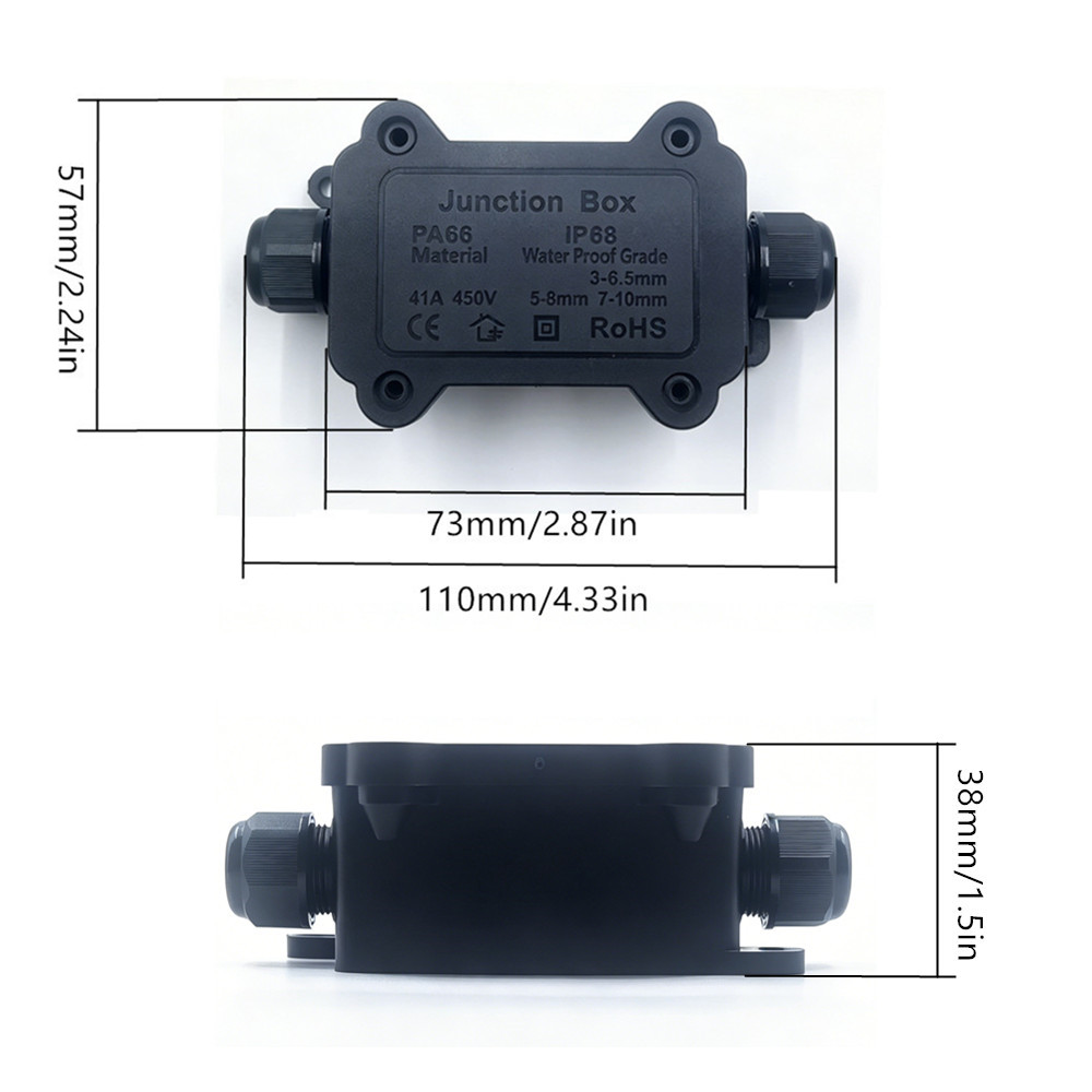 IP68 Waterproof Junction Box 2 - مراجعة Outdoor Power Outlet Box وسعره