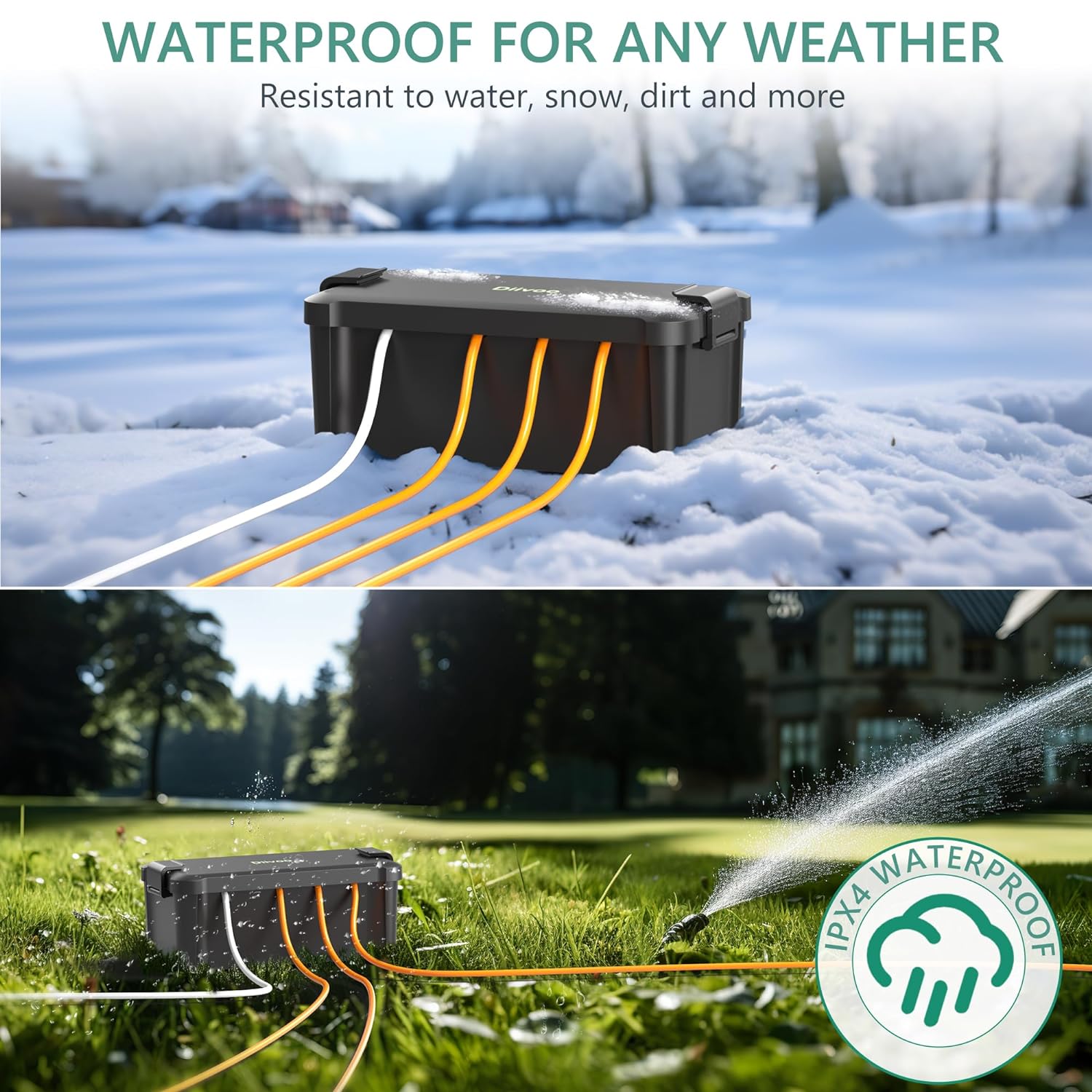 Diivoo Outdoor Waterproof Elec - مراجعة Outdoor Power Outlet Box وسعره