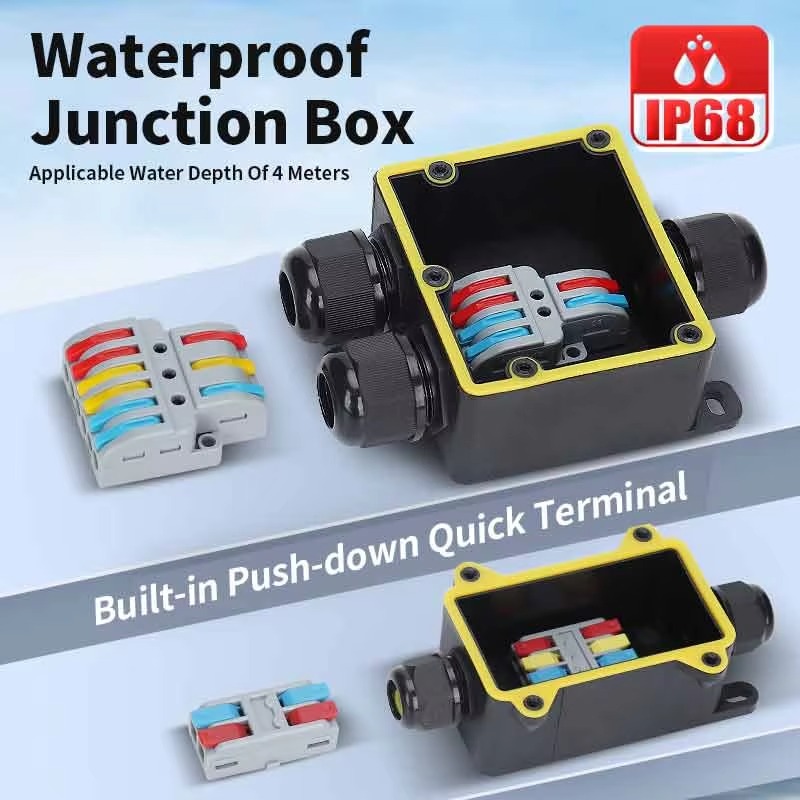 Junction Box Waterproof IP68 2 - مراجعة Outdoor Power Outlet Box وسعره