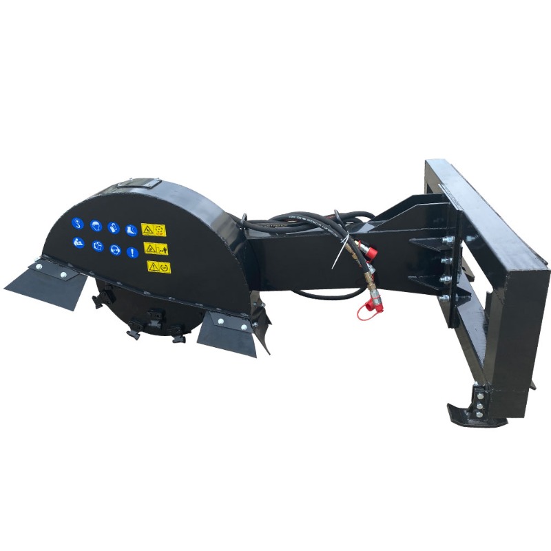 Stump grinder attached to a sk - مراجعة Stump Grinder Attachment وسعره