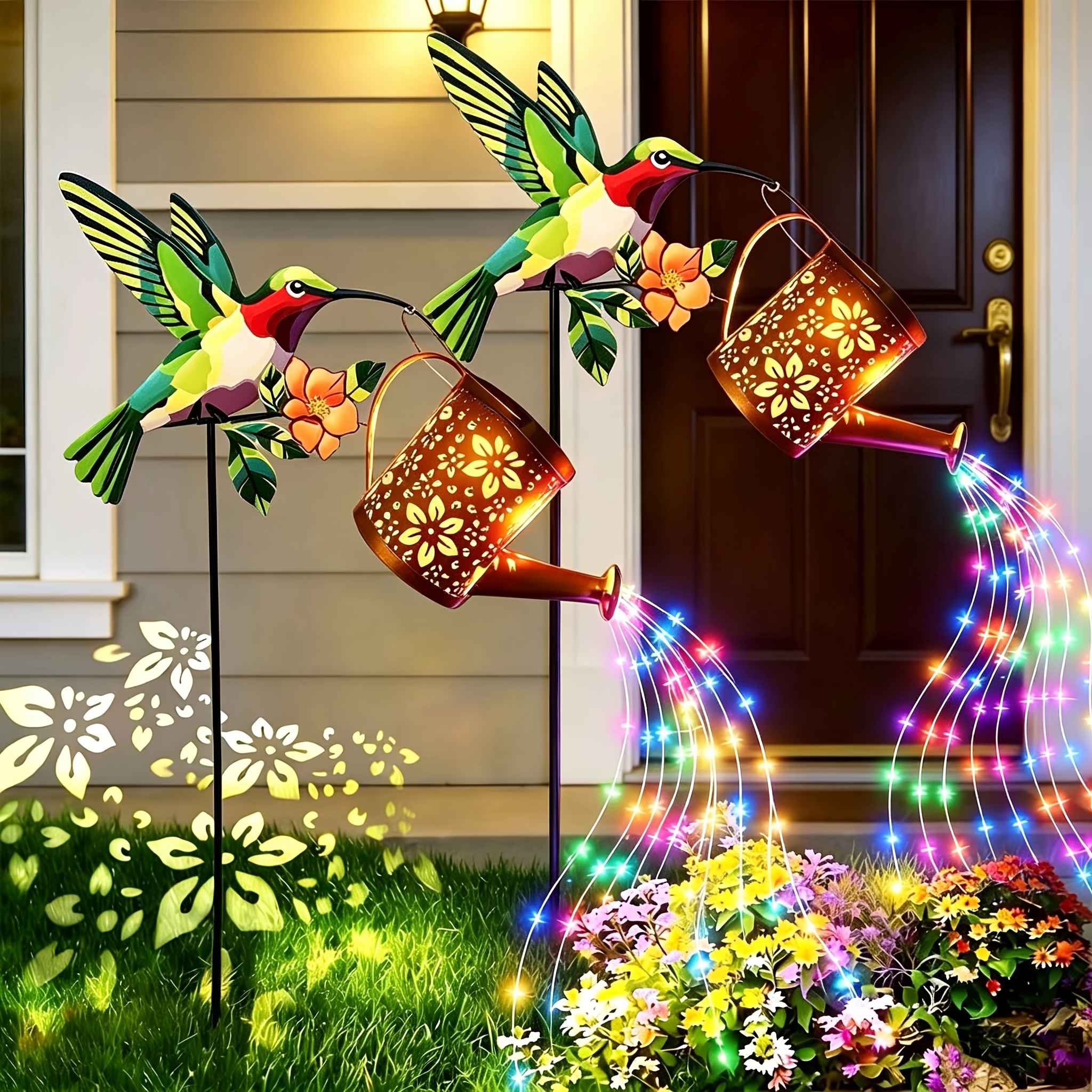 2pcs Hummingbird Solar Garden  - مراجعة Outdoor Power Vac وسعره