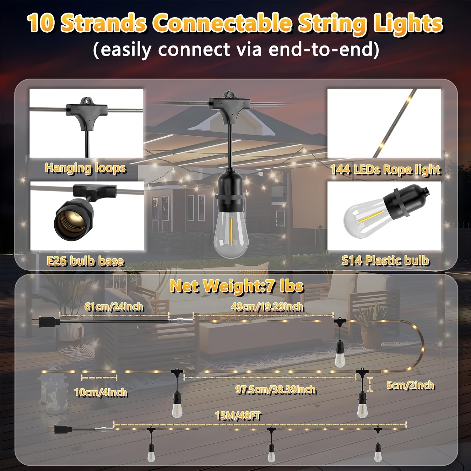 BEATINEON Outdoor String Light - مراجعة Outdoor Power Vac وسعره