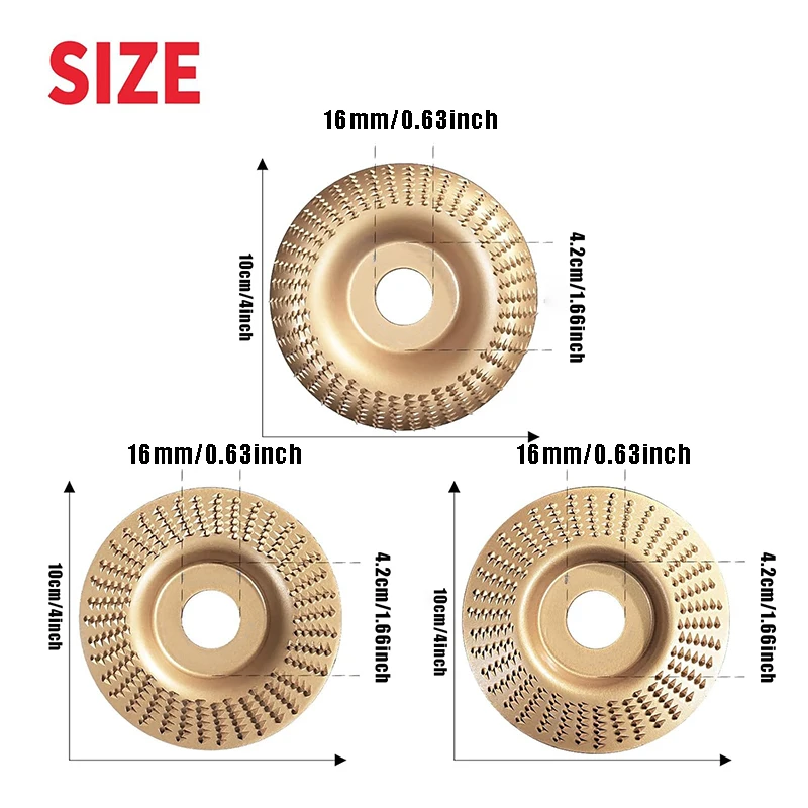 XMSJ 3PCS Wood Carving Disc fo - مراجعة Stump Grinder Attachment وسعره