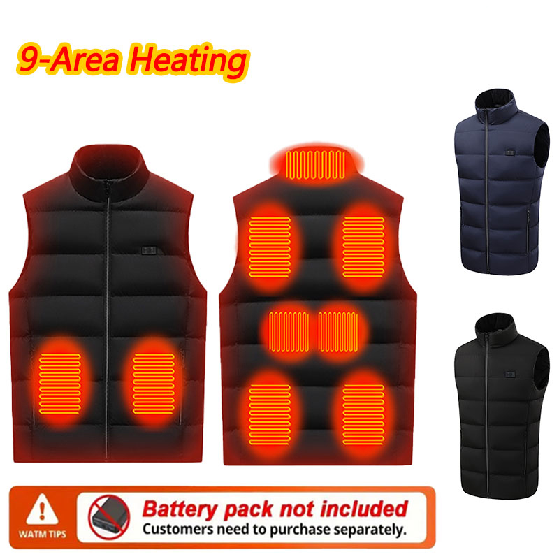 9 Area Heating Vest Men Women  - مراجعة Outdoor Powersports وسعره