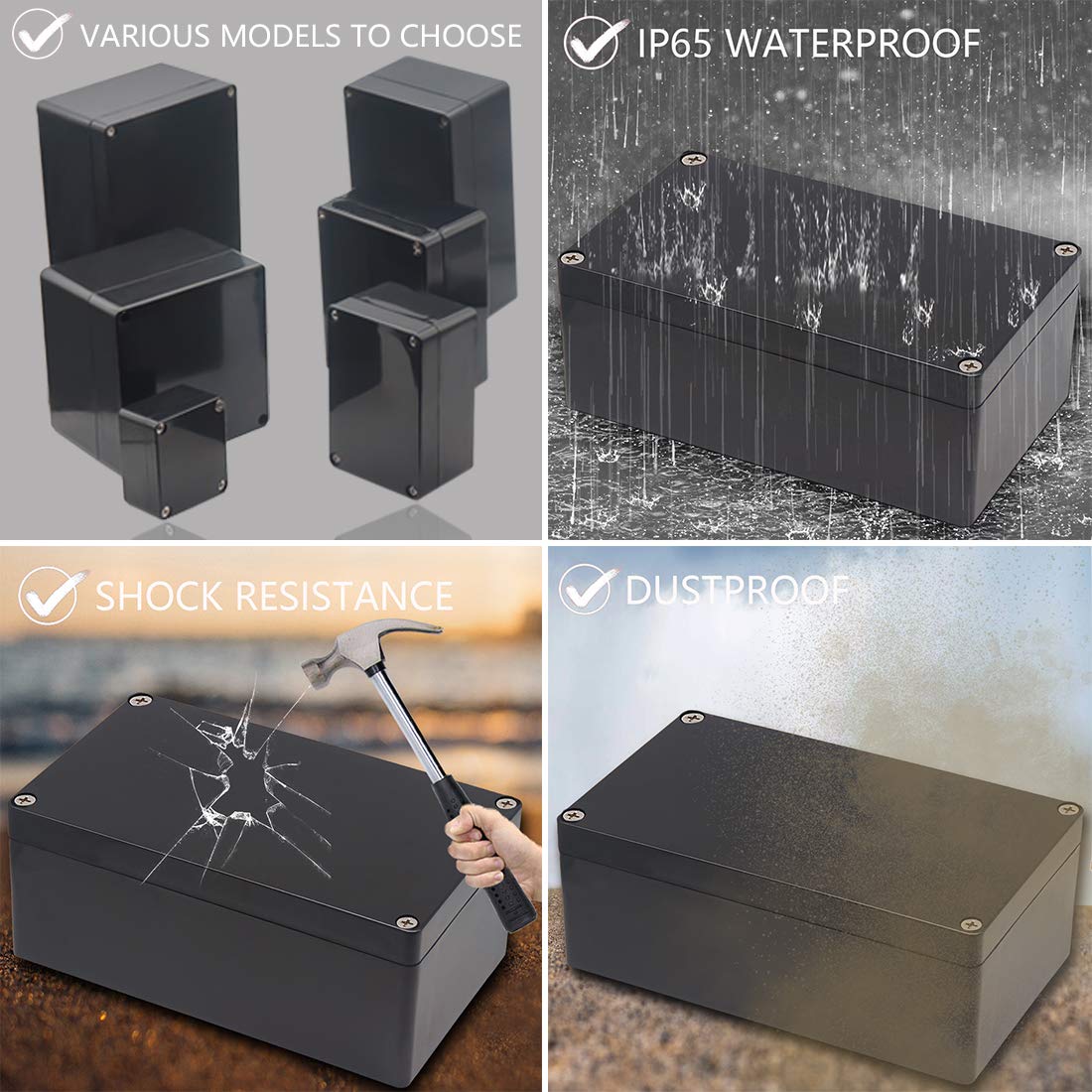 Black flame-retardant outdoor  - مراجعة Outdoor Power Junction وسعره