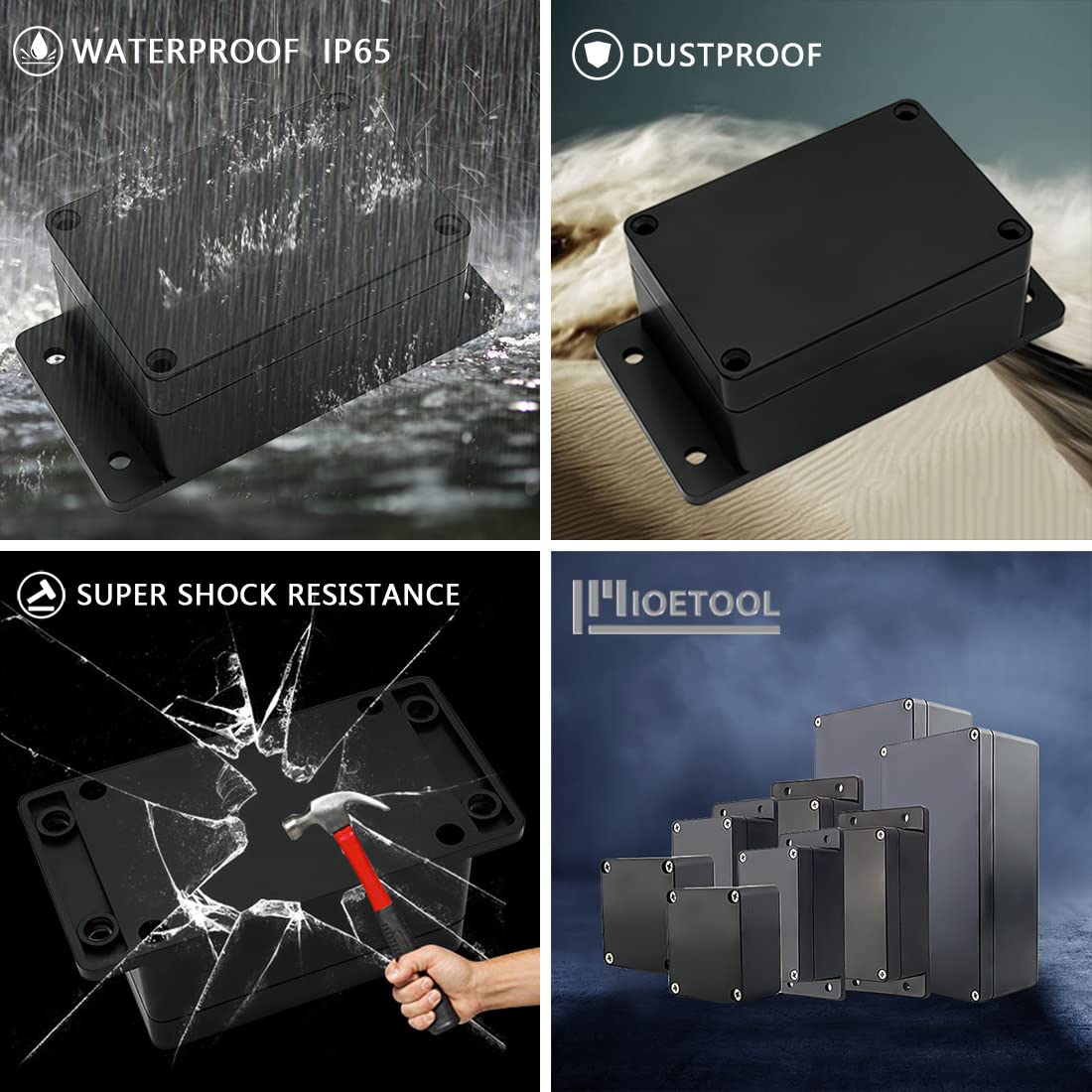 Black flame-retardant outdoor  - مراجعة Outdoor Power Junction وسعره