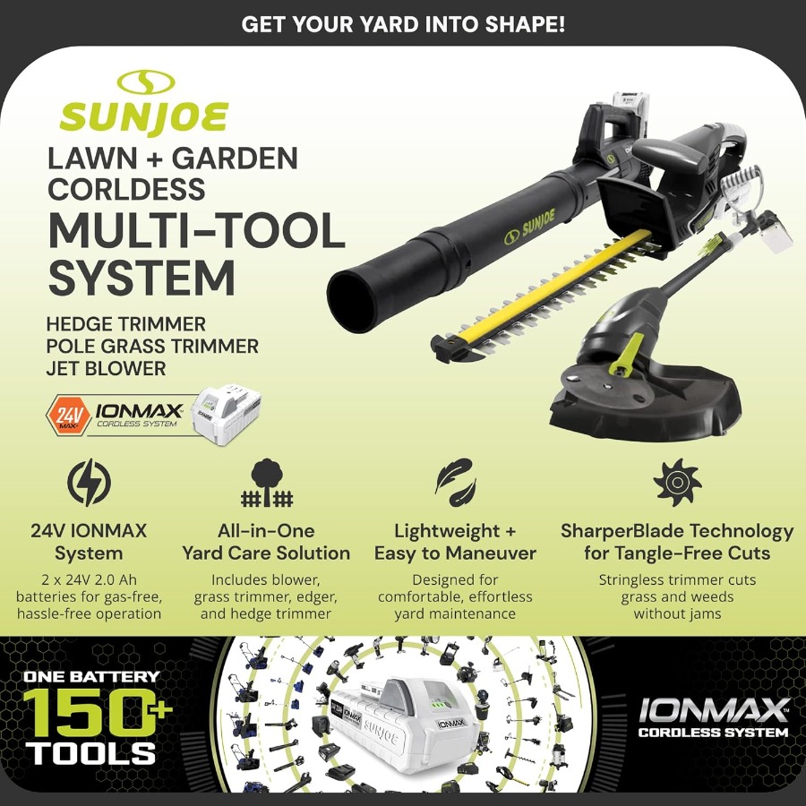 24V IONMAX Cordless Leaf Blowe - مراجعة Outdoor Power Tool Combo Kits وسعره