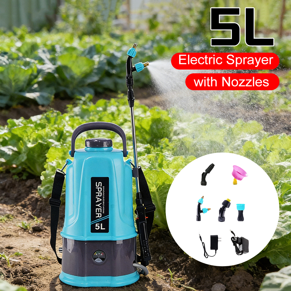 5L Electric Sprayer with 5 Mis - مراجعة Electric Sprayer Backpack وسعره