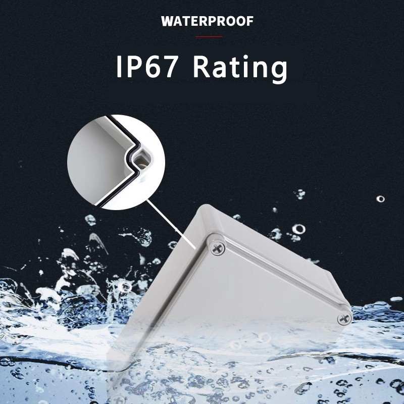 IP67 Gray/Transparent Cover Ou - مراجعة Outdoor Power Junction وسعره