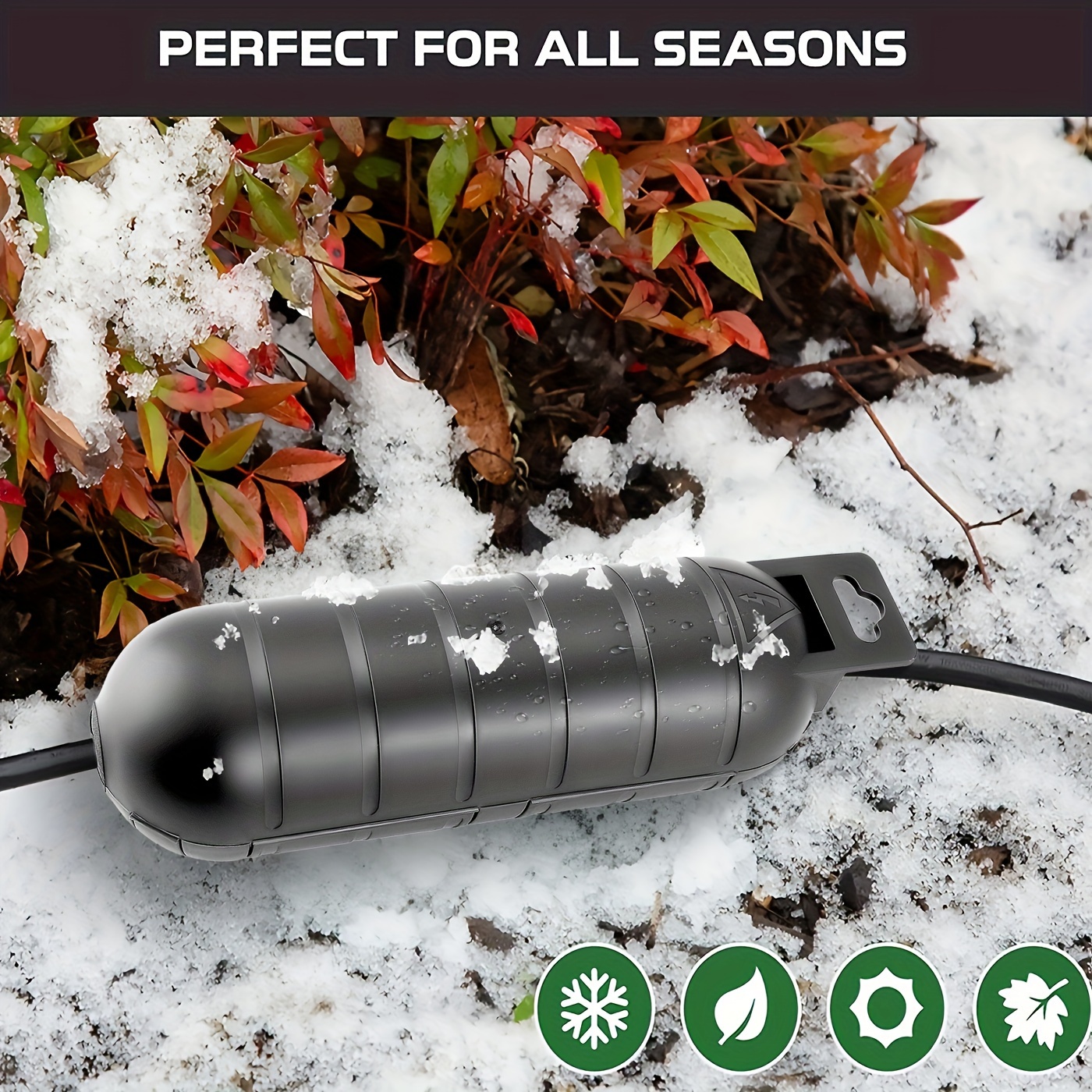 1/3pcs Waterproof Black Extens - مراجعة Outdoor Power Extension Cord وسعره